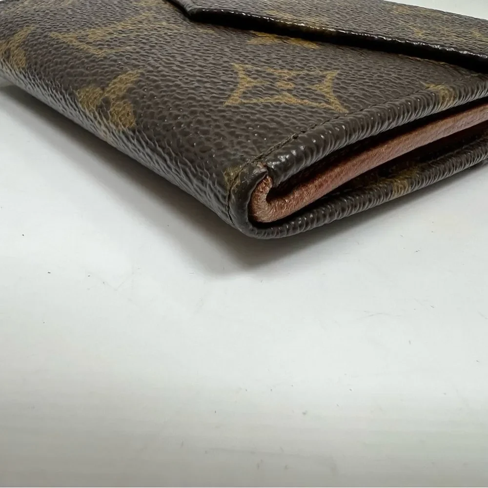 Louis Vuitton Vintage Monogram Compact Elise Double Sided Snap Wallet